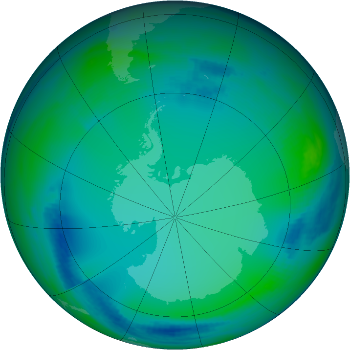 Ozone Map 2000-07-01